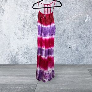 RAGA /Tie dye Maxi Dress with Sequin and Embroidery. Nwt